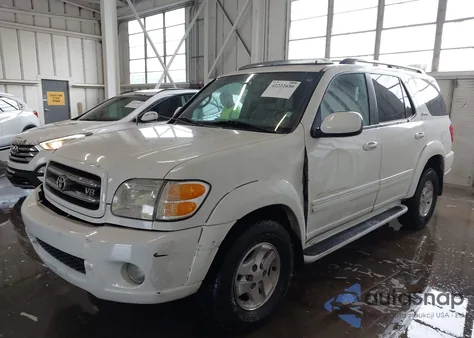 2002 Toyota Sequoia Limited V8 from USA, damaged, VIN 5TDZT38A82S066874
